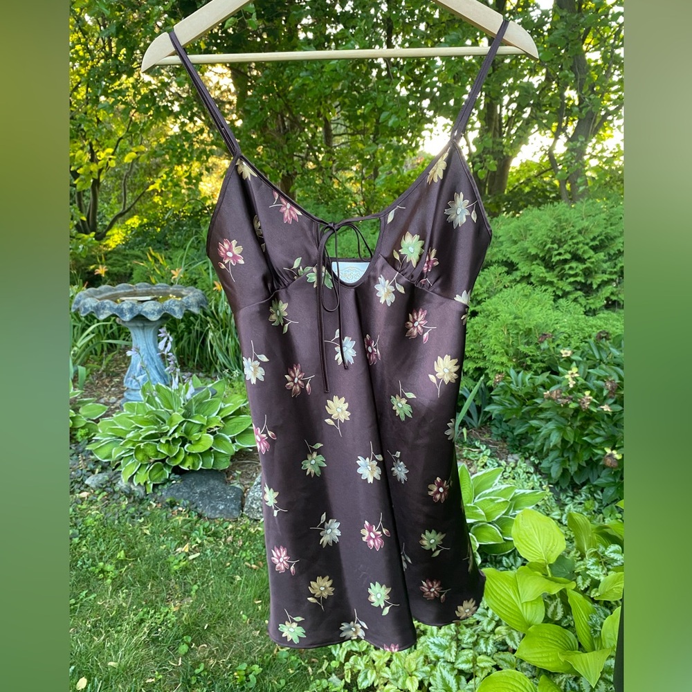 Floral Brown Chemise